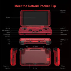 Retroid Pocket Flip Handheld Game Console