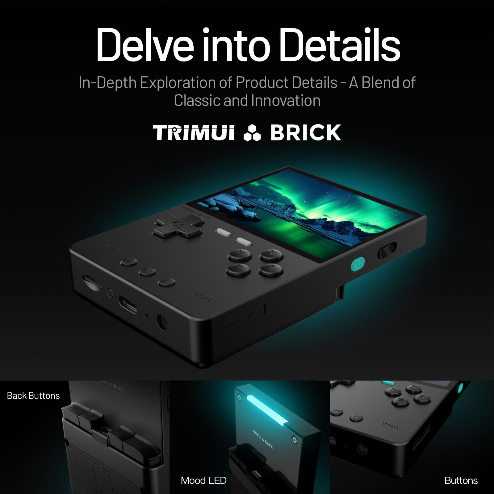 Trimui Brick Retro Game Console with 128 TF Card